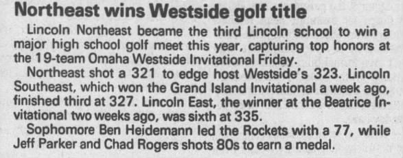 Clipping from The Lincoln Star